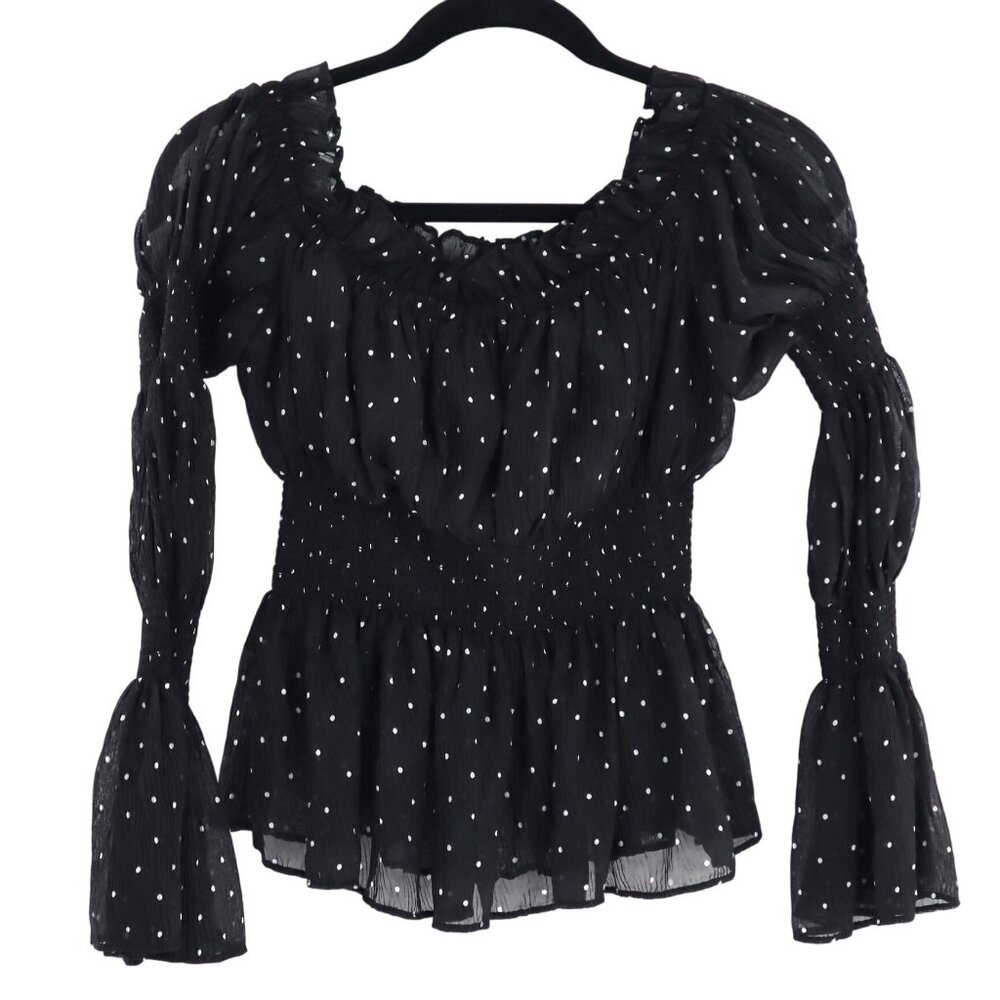 Endless Rose Sheer Top Womens XS Black‎ Fairy Grunge Witchy Whimsigoth Romantic